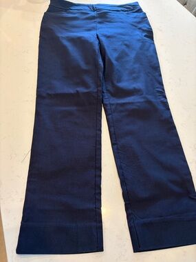 Hilary Radley navy straight leg pant